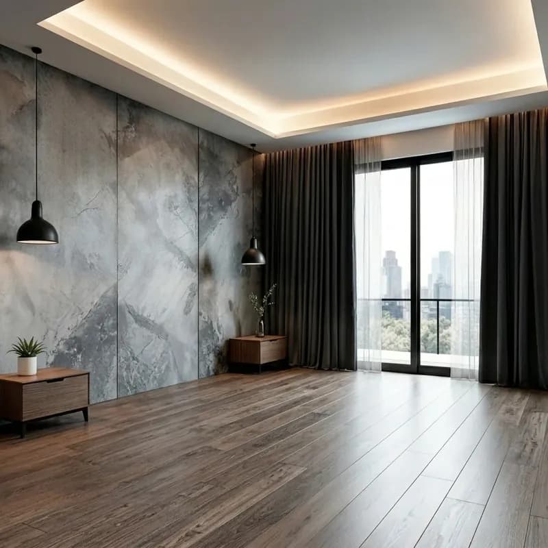 Schlafzimmer, vorher: leeres Schlafzimmer